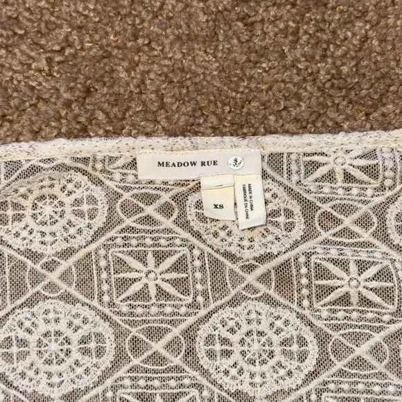 Anthropologie • 100% Silk Meadow Rue Aeris Peasant Blouse - Picture 9 of 12